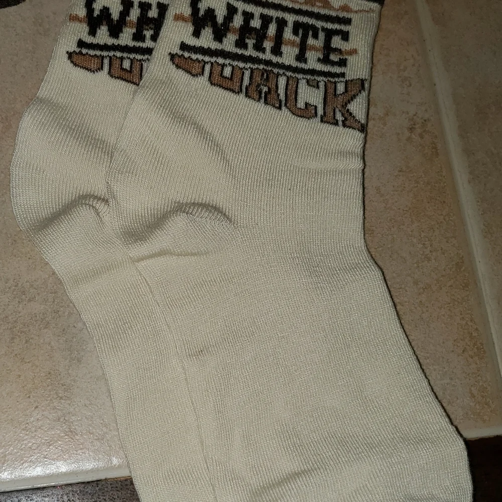 Men's Retro socks Cream and Brown Socks Set